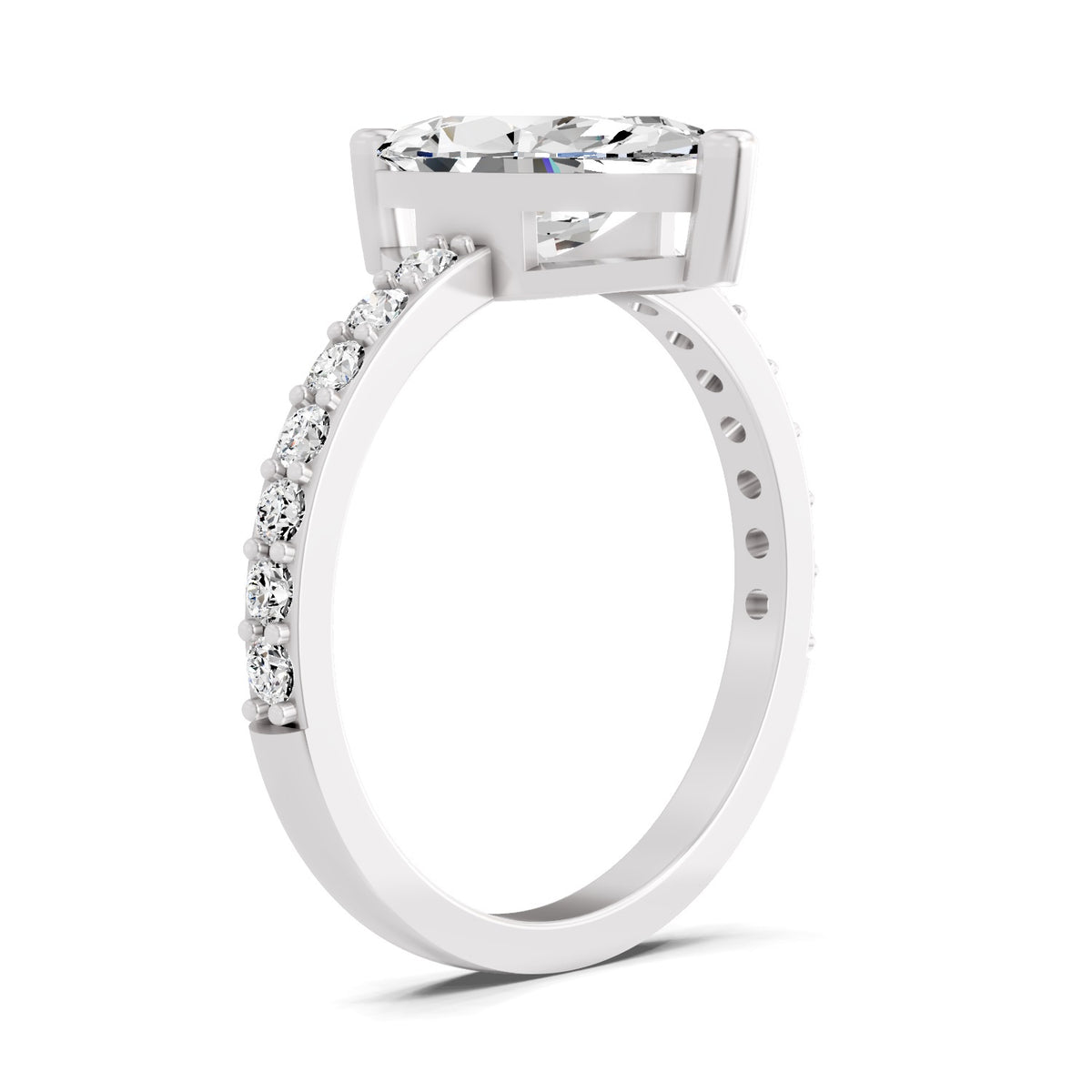 Ombretta Scalloped Marquise Lab Grown Diamond Ring