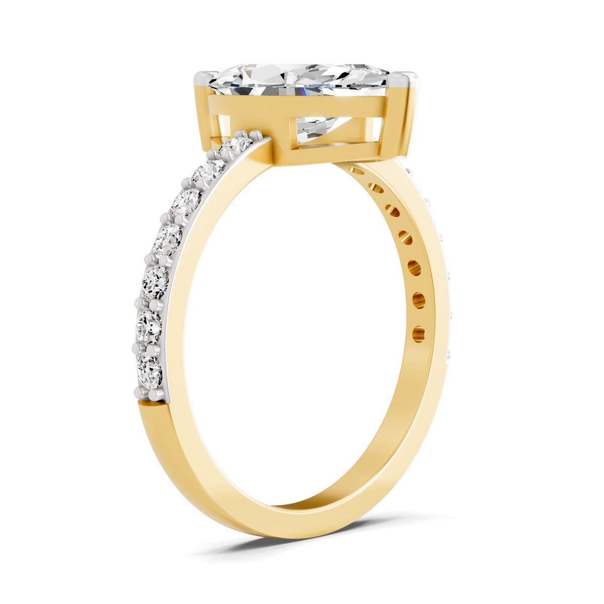 Ombretta Scalloped Marquise Lab Grown Diamond Ring
