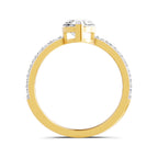 Ombretta Scalloped Marquise Lab Grown Diamond Ring