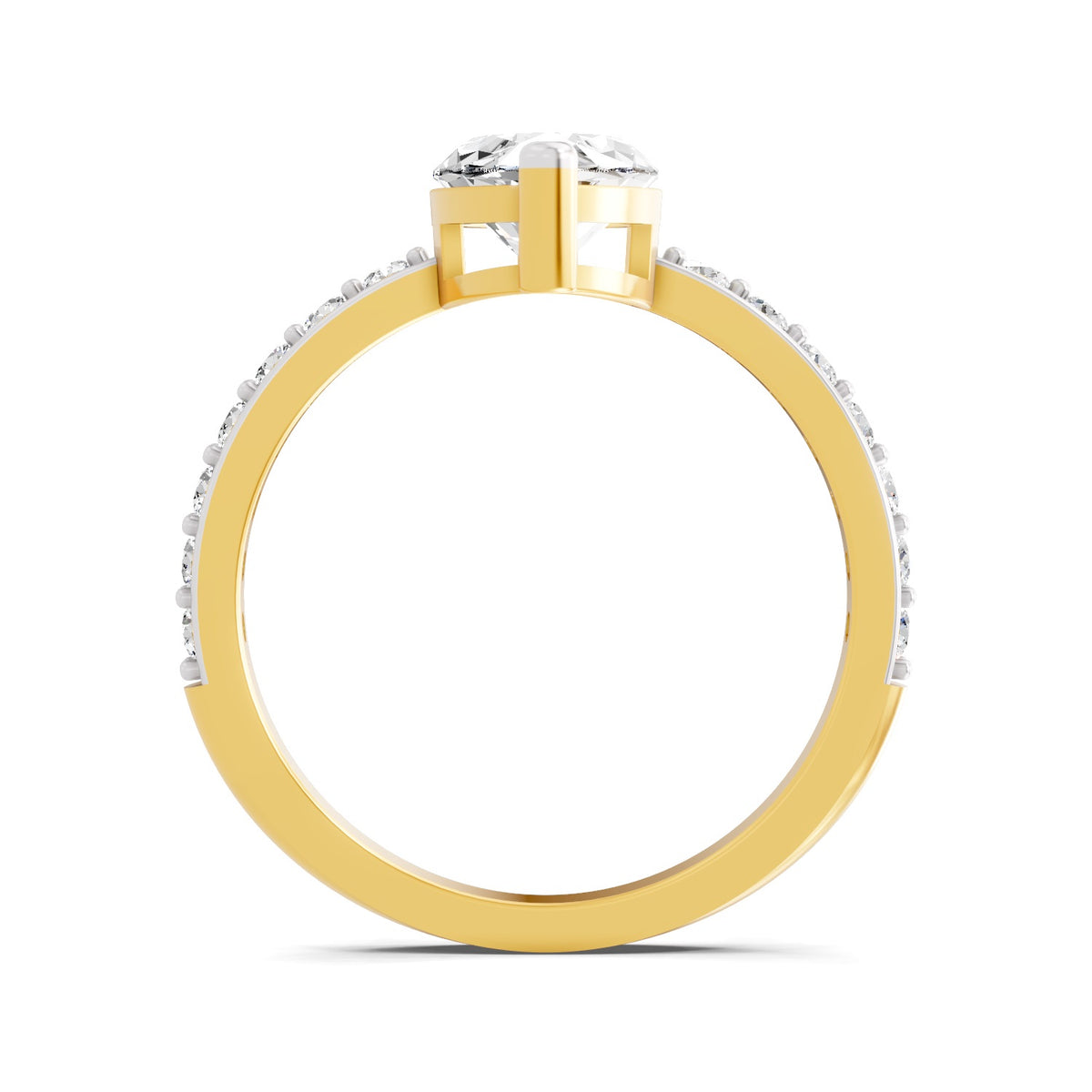 Ombretta Scalloped Marquise Lab Grown Diamond Ring