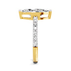 Ombretta Scalloped Marquise Lab Grown Diamond Ring