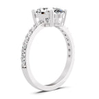 Lauretta Scalloped Oval Lab Grown Diamond Ring