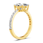 Lauretta Scalloped Oval Lab Grown Diamond Ring