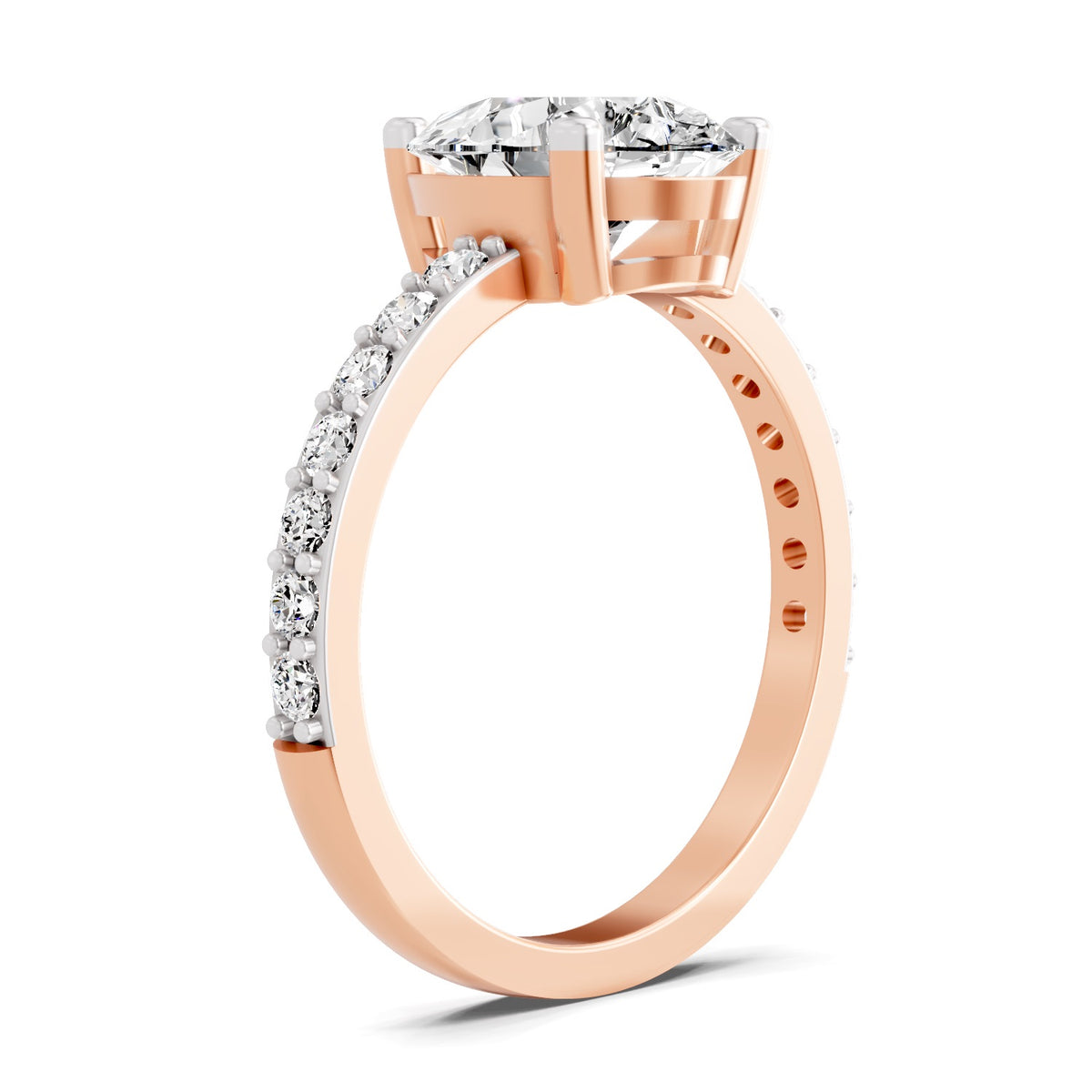 Marinetta Scalloped Pear Lab Grown Diamond Ring