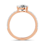 Marinetta Scalloped Pear Lab Grown Diamond Ring