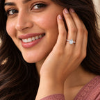 Marinetta Scalloped Pear Lab Grown Diamond Ring