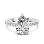 Marinetta Scalloped Pear Lab Grown Diamond Ring
