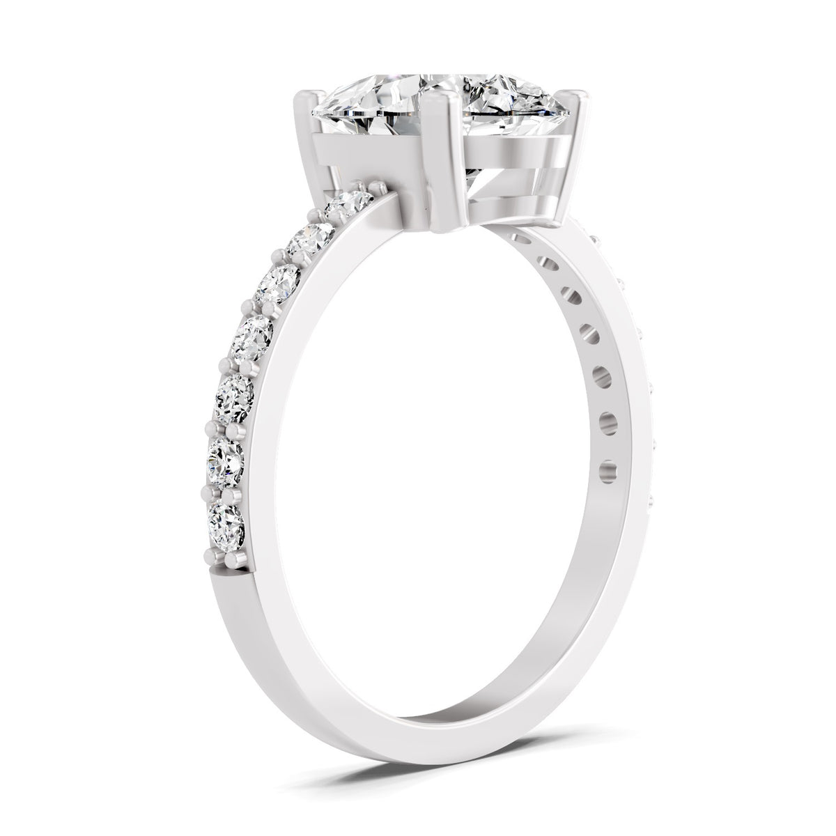 Marinetta Scalloped Pear Lab Grown Diamond Ring