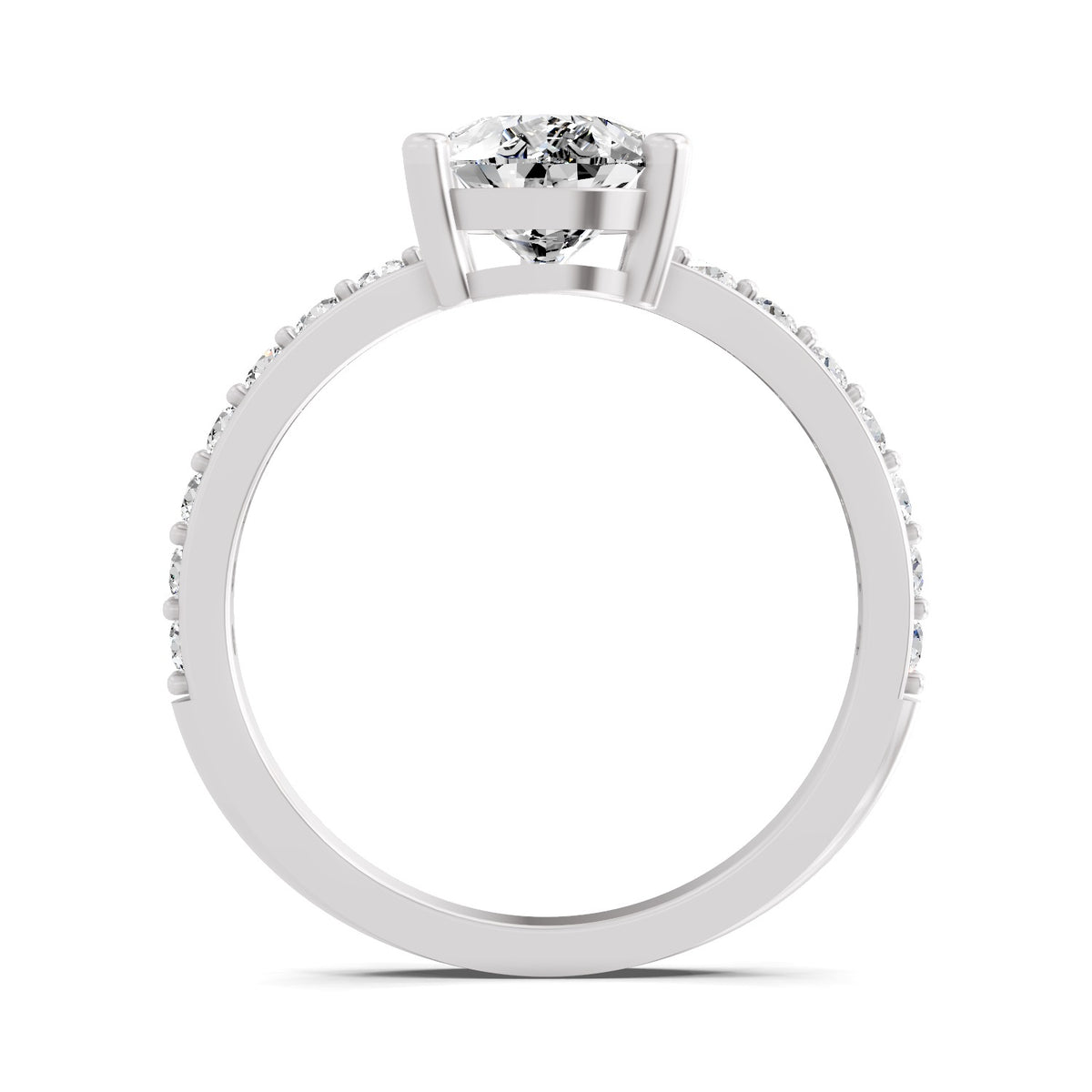 Marinetta Scalloped Pear Lab Grown Diamond Ring