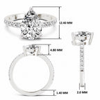 Marinetta Scalloped Pear Lab Grown Diamond Ring