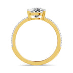 Marinetta Scalloped Pear Lab Grown Diamond Ring