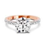 Idalia Scalloped Round Lab Grown Diamond Ring