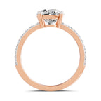 Idalia Scalloped Round Lab Grown Diamond Ring