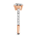 Idalia Scalloped Round Lab Grown Diamond Ring