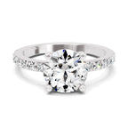Idalia Scalloped Round Lab Grown Diamond Ring