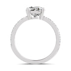 Idalia Scalloped Round Lab Grown Diamond Ring