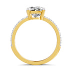 Idalia Scalloped Round Lab Grown Diamond Ring