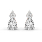 0.75 Carat Pear Stud Earrings 14K - Rose Gold