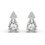 0.75 Carat Pear Stud Earrings 14K