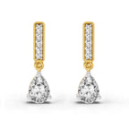 1.3 Carat Pear Drop Earrings 14K