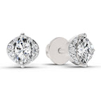 0.36 Carat Marquise Shape Diamond Stud Earrings 14K - White Gold