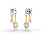 0.61 Ct Diamond Drop Earrings 14K