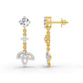 1.05 Ct Diamond Drop Earrings 14K