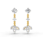 1.05 Ct Diamond Drop Earrings 14K