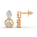 0.65 Ct Earrings 14K - Rose Gold
