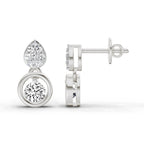 0.65 Ct Earrings 14K - White Gold