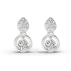0.65 Ct Earrings 14K - White Gold