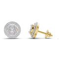 1.74 Carat Marquise Shape Halo Diamond Earrings 14K