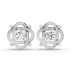 1.31 Carat Round Fashion Earrings 14K - Rose Gold
