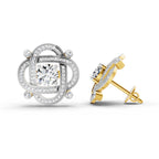 1.31 Carat Round Fashion Earrings 14K