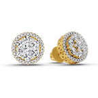 0.3 Carat Solitaire Earrings for Men 14K