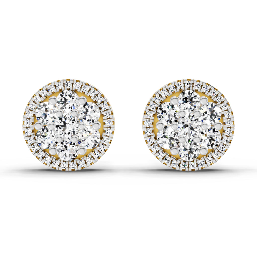0.3 Carat Solitaire Earrings for Men 14K
