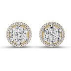 0.3 Carat Solitaire Earrings for Men 14K
