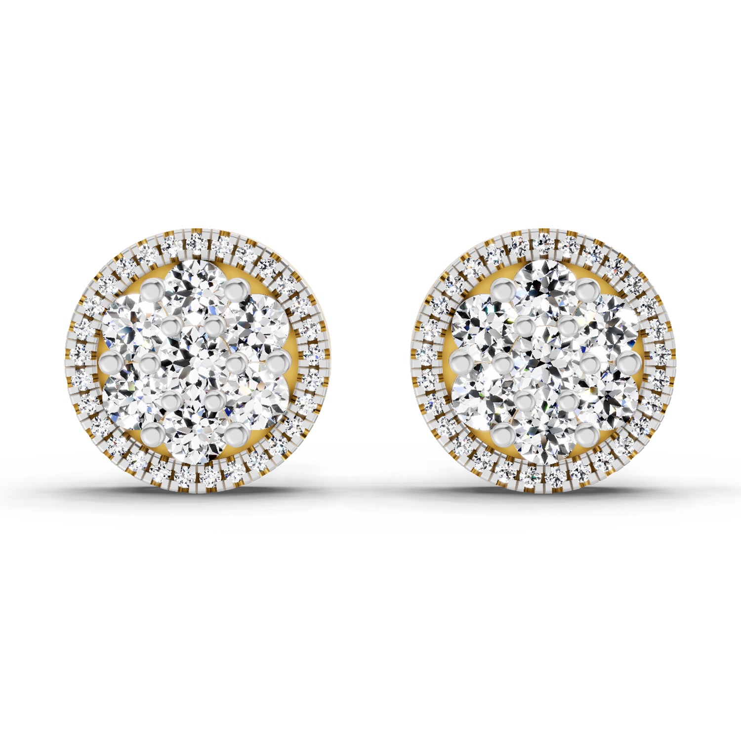 0.3 Carat Solitaire Earrings for Men 14K
