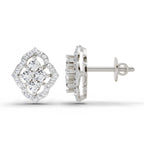 0.45 Carat Round Fashion Earrings 14K - White Gold