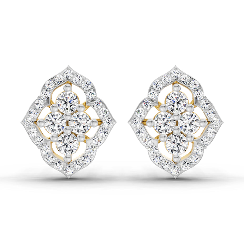 0.45 Carat Round Fashion Earrings 14K