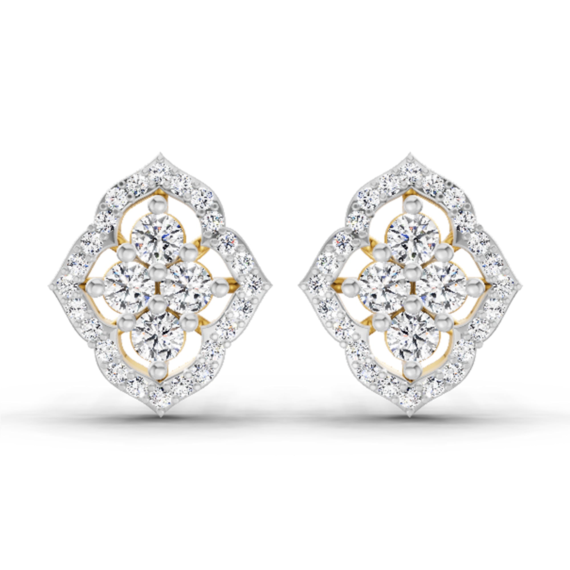 0.45 Carat Round Fashion Earrings 14K