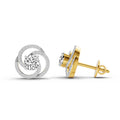 0.71 Carat Round Stud Earrings 14K