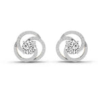 0.71 Carat Round Stud Earrings 14K
