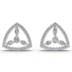 1.42 Carat Eterna Trinity Diamond Earrings 14K - Rose Gold