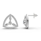 1.42 Carat Eterna Trinity Diamond Earrings 14K - White Gold