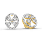 1.8 Carat Clover Earrings 14K