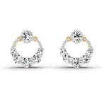 0.69 Carat Diamond Stud Earrings 14K