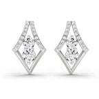 0.79 Ct Earrings 14K - White Gold