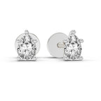 0.46 Carat Pear Eternal Drop Diamond Earrings 14K - White Gold