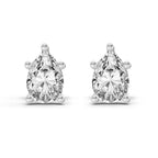 0.46 Carat Pear Eternal Drop Diamond Earrings 14K - White Gold